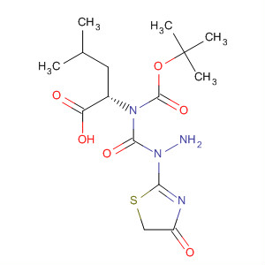 568561-92-2  L-Leucine, N-[(1,1-dimethylethoxy)carbonyl]-,2-(4,5-dihydro-4-oxo-2-thiazolyl)hydrazide