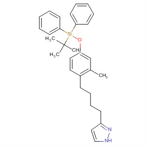 568596-52-1  1H-Pyrazole,3-[4-[4-[[(1,1-dimethylethyl)diphenylsilyl]oxy]-2-methylphenyl]butyl]-
