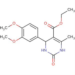 56875-96-8  5-Pyrimidinecarboxylic acid,4-(3,4-dimethoxyphenyl)-1,2,3,4-tetrahydro-6-methyl-2-oxo-, ethyl ester 56875-96-8  5-Pyrimidinecarboxylic acid,4-(3,4-dimethoxyphenyl)-1,2,3,4-tetrahydro-6-methyl-2-oxo-, ethyl ester
