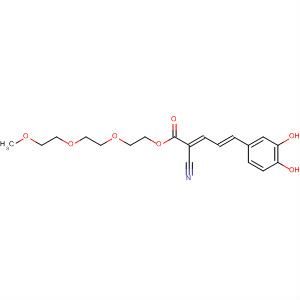 569343-58-4  2,4-Pentadienoic acid, 2-cyano-5-(3,4-dihydroxyphenyl)-,2-[2-(2-methoxyethoxy)ethoxy]ethyl ester, (2E,4E)-