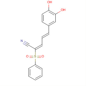 569343-72-2  2,4-Pentadienenitrile, 5-(3,4-dihydroxyphenyl)-2-(phenylsulfonyl)-,(2E,4E)-