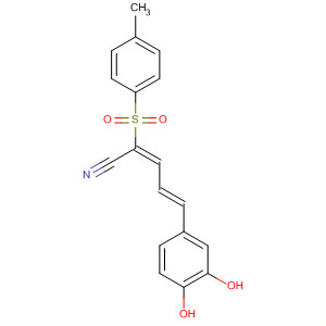 569343-88-0  2,4-Pentadienenitrile,5-(3,4-dihydroxyphenyl)-2-[(4-methylphenyl)sulfonyl]-, (2E,4E)-