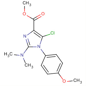 569371-25-1  1H-Imidazole-4-carboxylic acid,5-chloro-2-(dimethylamino)-1-(4-methoxyphenyl)-, methyl ester