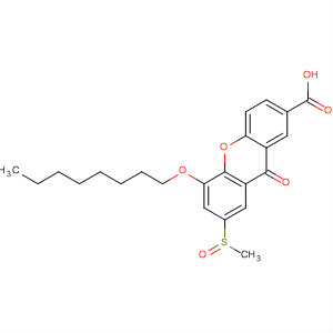 57011-68-4  9H-Xanthene-2-carboxylic acid, 7-(methylsulfinyl)-5-(octyloxy)-9-oxo-