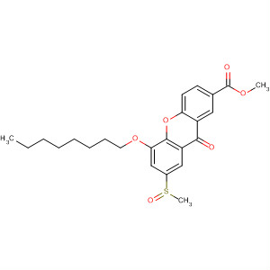 57011-81-1  9H-Xanthene-2-carboxylic acid, 7-(methylsulfinyl)-5-(octyloxy)-9-oxo-,methyl ester