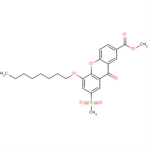 57011-82-2  9H-Xanthene-2-carboxylic acid, 7-(methylsulfonyl)-5-(octyloxy)-9-oxo-,methyl ester