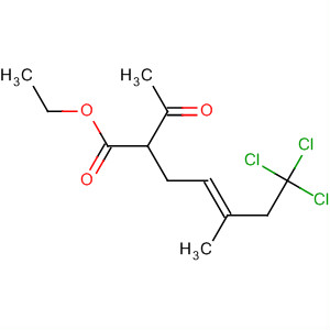 57054-34-9  4-Heptenoic acid, 2-acetyl-7,7,7-trichloro-5-methyl-, ethyl ester, (E)-