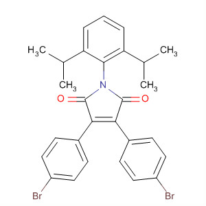 571145-59-0  1H-Pyrrole-2,5-dione,1-[2,6-bis(1-methylethyl)phenyl]-3,4-bis(4-bromophenyl)-