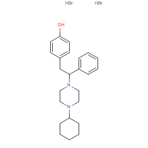 57151-26-5  Phenol, 4-[2-(4-cyclohexyl-1-piperazinyl)-2-phenylethyl]-,dihydrobromide