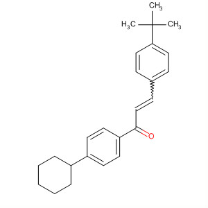 571932-55-3  2-Propen-1-one, 1-(4-cyclohexylphenyl)-3-[4-(1,1-dimethylethyl)phenyl]-