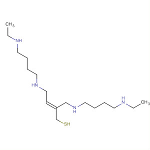 573670-34-5  2-Butene-1-thiol,4-[[4-(ethylamino)butyl]amino]-2-[[[4-(ethylamino)butyl]amino]methyl]-,(2E)-