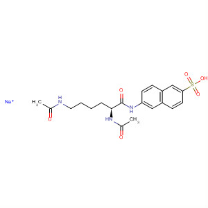 573720-23-7  2-Naphthalenesulfonic acid,6-[[(2S)-2,6-bis(acetylamino)-1-oxohexyl]amino]-, monosodium salt