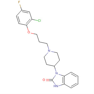 57381-98-3  2H-Benzimidazol-2-one,1-[1-[3-(2-chloro-4-fluorophenoxy)propyl]-4-piperidinyl]-1,3-dihydro-