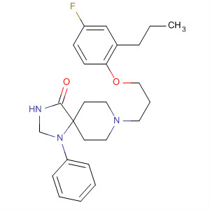 57382-06-6  1,3,8-Triazaspiro[4.5]decan-4-one,8-[3-(4-fluoro-2-propylphenoxy)propyl]-1-phenyl-