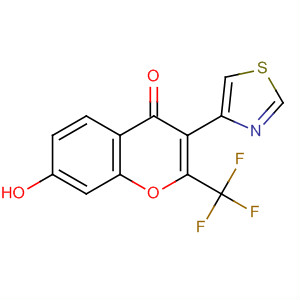 57390-76-8  4H-1-Benzopyran-4-one, 7-hydroxy-3-(4-thiazolyl)-2-(trifluoromethyl)-