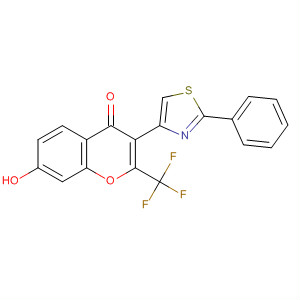 57390-78-0  4H-1-Benzopyran-4-one,7-hydroxy-3-(2-phenyl-4-thiazolyl)-2-(trifluoromethyl)-