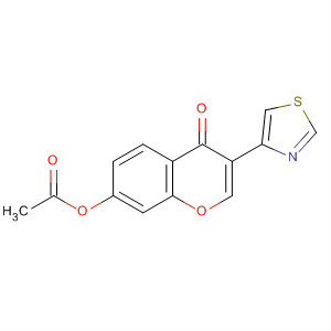 57390-79-1  4H-1-Benzopyran-4-one, 7-(acetyloxy)-3-(4-thiazolyl)-