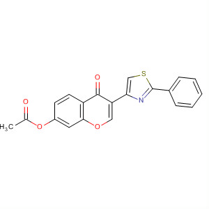 57390-81-5  4H-1-Benzopyran-4-one, 7-(acetyloxy)-3-(2-phenyl-4-thiazolyl)- 57390-81-5  4H-1-Benzopyran-4-one, 7-(acetyloxy)-3-(2-phenyl-4-thiazolyl)-