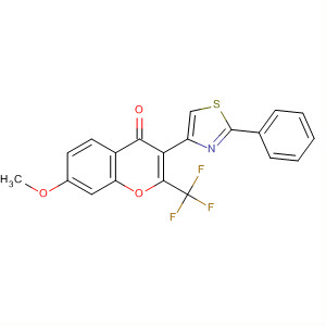 57390-85-9  4H-1-Benzopyran-4-one,7-methoxy-3-(2-phenyl-4-thiazolyl)-2-(trifluoromethyl)- 57390-85-9  4H-1-Benzopyran-4-one,7-methoxy-3-(2-phenyl-4-thiazolyl)-2-(trifluoromethyl)-