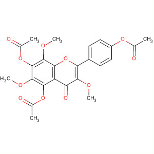 57393-69-8  4H-1-Benzopyran-4-one,5,7-bis(acetyloxy)-2-[4-(acetyloxy)phenyl]-3,6,8-trimethoxy-