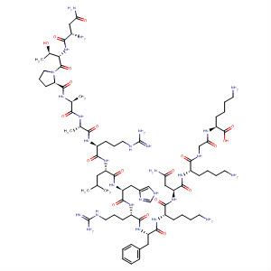 573989-54-5  L-Lysine,L-asparaginyl-L-threonyl-L-prolyl-L-alanyl-L-alanyl-L-arginyl-L-leucyl-L-histidyl-L-arginyl-L-phenylalanyl-L-lysyl-L-asparaginyl-L-lysylglycyl-