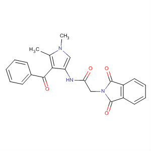57435-85-5  2H-Isoindole-2-acetamide,N-(4-benzoyl-1,5-dimethyl-1H-pyrrol-3-yl)-1,3-dihydro-1,3-dioxo-
