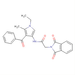 57436-01-8  2H-Isoindole-2-acetamide,N-(4-benzoyl-1-ethyl-5-methyl-1H-pyrrol-3-yl)-1,3-dihydro-1,3-dioxo-