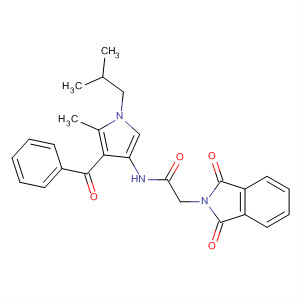 57436-04-1  2H-Isoindole-2-acetamide,N-[4-benzoyl-5-methyl-1-(2-methylpropyl)-1H-pyrrol-3-yl]-1,3-dihydro-1,3-dioxo-
