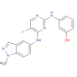 575477-44-0  Phenol,3-[[5-fluoro-4-[(1-methyl-1H-indazol-5-yl)amino]-2-pyrimidinyl]amino]-