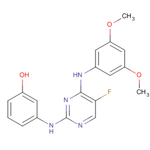 575478-03-4  Phenol,3-[[4-[(3,5-dimethoxyphenyl)amino]-5-fluoro-2-pyrimidinyl]amino]-