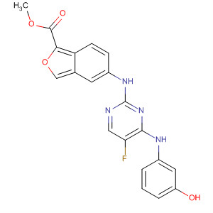 575478-55-6  2-Benzofurancarboxylic acid,5-[[5-fluoro-4-[(3-hydroxyphenyl)amino]-2-pyrimidinyl]amino]-, methylester