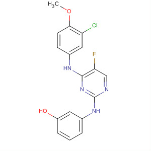 575484-41-2  Phenol,3-[[4-[(3-chloro-4-methoxyphenyl)amino]-5-fluoro-2-pyrimidinyl]amino]-