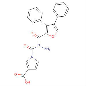 576168-34-8  1H-Pyrrole-3-carboxylic acid,2-[(3,4-diphenyl-2-furanyl)carbonyl]hydrazide