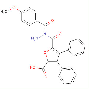 576168-42-8  2-Furancarboxylic acid, 3,4-diphenyl-, 2-(4-methoxybenzoyl)hydrazide