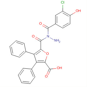 576168-44-0  2-Furancarboxylic acid, 3,4-diphenyl-,2-(3-chloro-4-hydroxybenzoyl)hydrazide