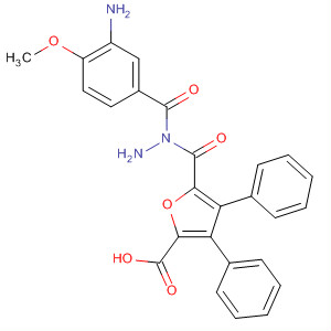 576168-48-4  2-Furancarboxylic acid, 3,4-diphenyl-,2-(3-amino-4-methoxybenzoyl)hydrazide
