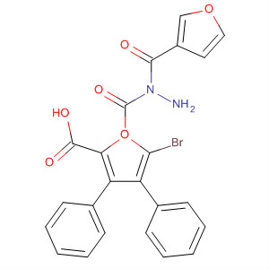 576168-92-8  2-Furancarboxylic acid, 5-bromo-3,4-diphenyl-,2-(3-furanylcarbonyl)hydrazide