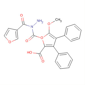576168-93-9  2-Furancarboxylic acid, 5-methoxy-3,4-diphenyl-,2-(3-furanylcarbonyl)hydrazide