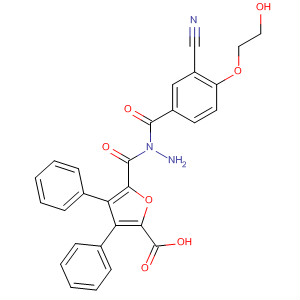576169-04-5  2-Furancarboxylic acid, 3,4-diphenyl-,2-[3-cyano-4-(2-hydroxyethoxy)benzoyl]hydrazide