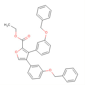 576170-05-3  2-Furancarboxylic acid, 3,4-bis[3-(phenylmethoxy)phenyl]-, ethyl ester