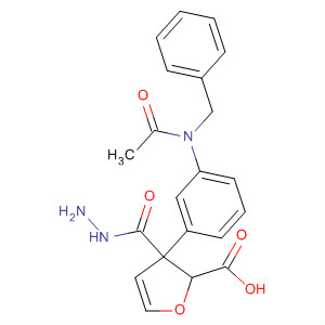 576170-18-8  2-Furancarboxylic acid, 3-[3-[acetyl(phenylmethyl)amino]phenyl]-,hydrazide
