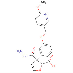 576170-46-2  2-Furancarboxylic acid, 3-[3-[(6-methoxy-3-pyridinyl)methoxy]phenyl]-,hydrazide