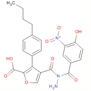 576170-68-8  2-Furancarboxylic acid, 3-(4-butylphenyl)-,2-(4-hydroxy-3-nitrobenzoyl)hydrazide