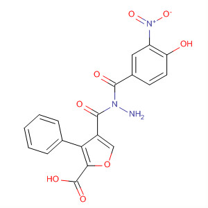 576170-69-9  2-Furancarboxylic acid, 3-phenyl-,2-(4-hydroxy-3-nitrobenzoyl)hydrazide