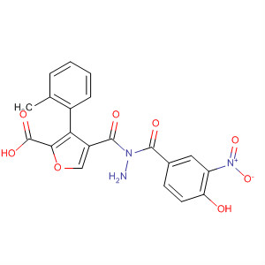576170-72-4  2-Furancarboxylic acid, 3-(2-methylphenyl)-,2-(4-hydroxy-3-nitrobenzoyl)hydrazide