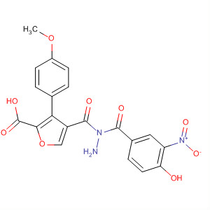 576170-74-6  2-Furancarboxylic acid, 3-(4-methoxyphenyl)-,2-(4-hydroxy-3-nitrobenzoyl)hydrazide