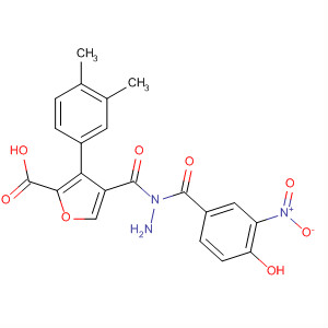 576170-75-7  2-Furancarboxylic acid, 3-(3,4-dimethylphenyl)-,2-(4-hydroxy-3-nitrobenzoyl)hydrazide