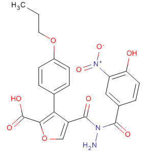576170-88-2  2-Furancarboxylic acid, 3-(4-propoxyphenyl)-,2-(4-hydroxy-3-nitrobenzoyl)hydrazide
