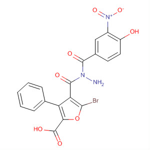 576171-43-2  2-Furancarboxylic acid, 5-bromo-3-phenyl-,2-(4-hydroxy-3-nitrobenzoyl)hydrazide