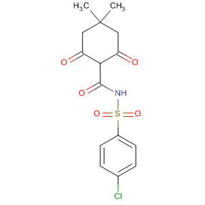 57641-81-3  Cyclohexanecarboxamide,N-[(4-chlorophenyl)sulfonyl]-4,4-dimethyl-2,6-dioxo-